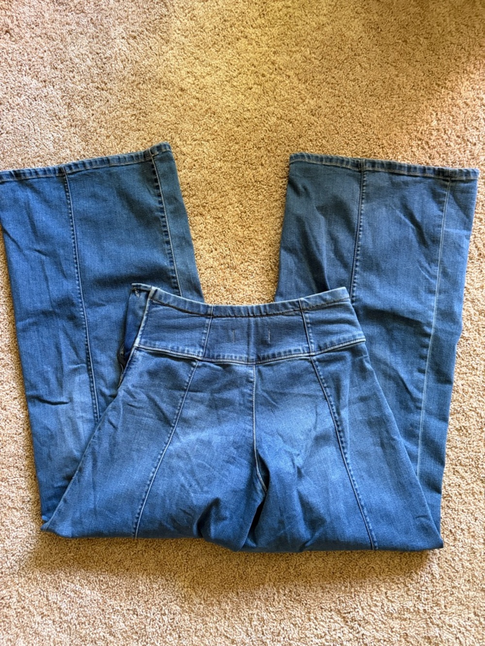 FREE PEOPLE We The Free Spotlight High-Rise Wide Leg Jeans 27 - Picture 6 of 7